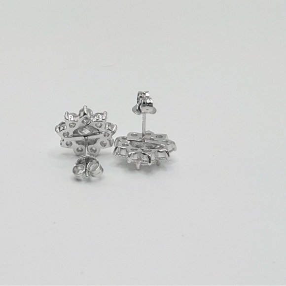 Over 3ct Sunflower 🌻 Moissanite Earrings - Picture 6 of 8